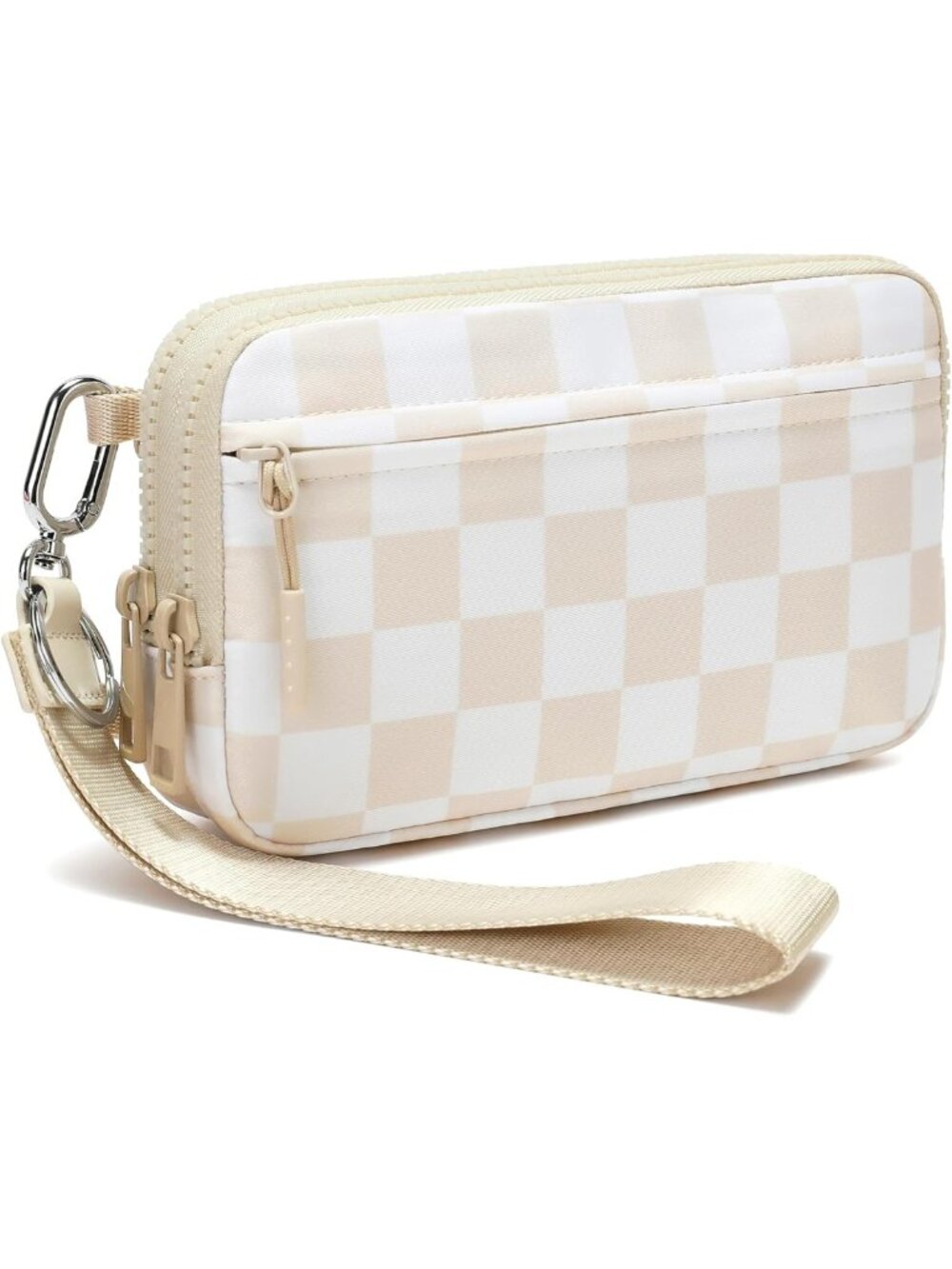 Stylish RFID Wristlet Wallet for Women - Versatile Crossbody Bag with 4 Zippers